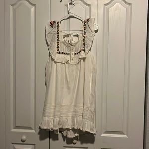 White Peasant Dress